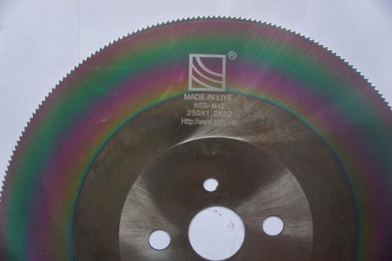 140 144 Tooth Blank Ti-Coated Hss Circular Saw Blades For Metal Cutting