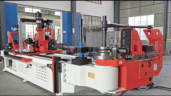 DW130CNC10A3S-T auto CNC pipe tube bending machine 5.5 inch pipe bender 10 axis with push bending