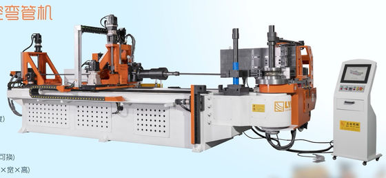 DW130CNC10A3S-T auto CNC pipe tube bending machine 5.5 inch pipe bender 10 axis with push bending
