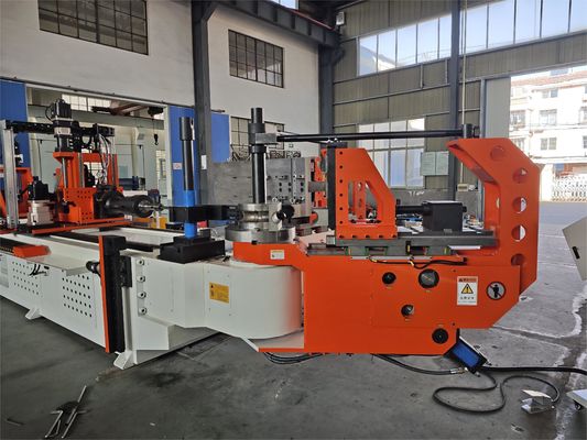 DW130CNC10A3S-T auto CNC pipe tube bending machine 5.5 inch pipe bender 10 axis with push bending